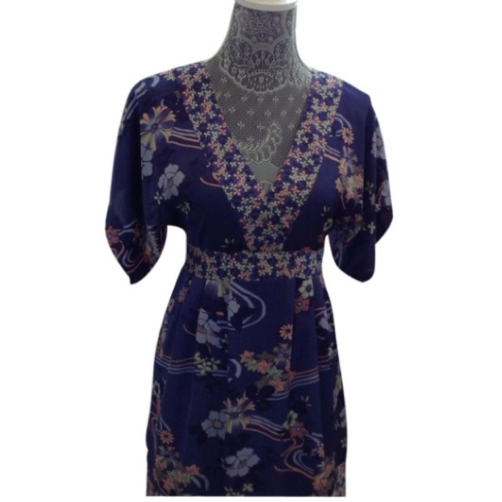 H&M‎ purple floral dress